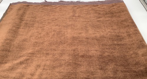 Chocolate brown cotton velvet - chocolate,