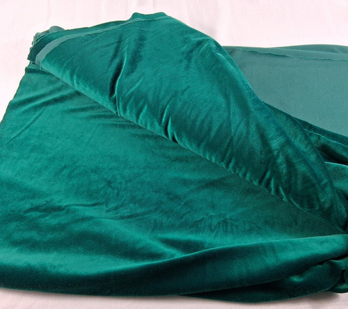 Green velvet velour - velvet, fabric