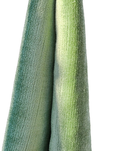 Green mixed velvet - green, velour