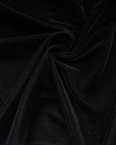Velvet black plush triple - black,