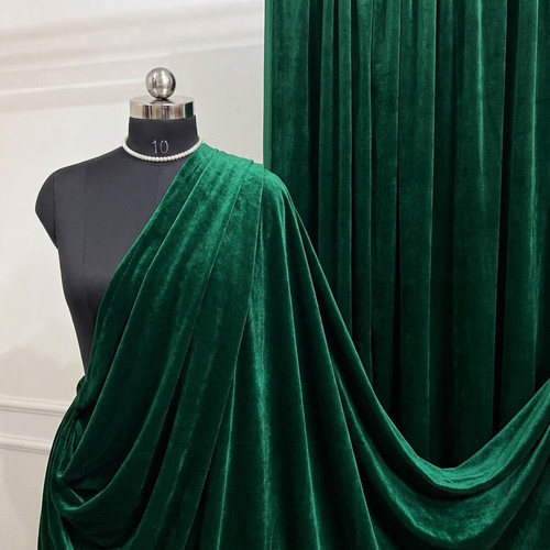 Royal velvet fabric wide - royal,