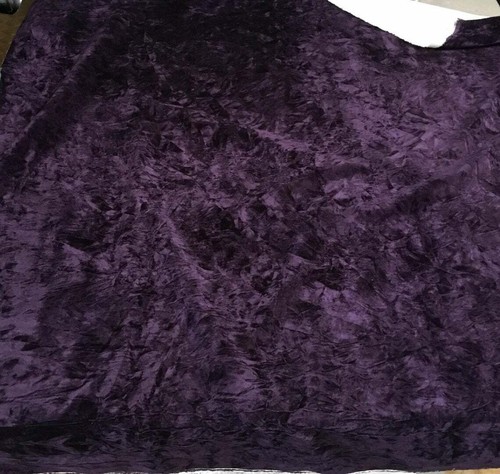 Purple crushed flocking velvet - purple,